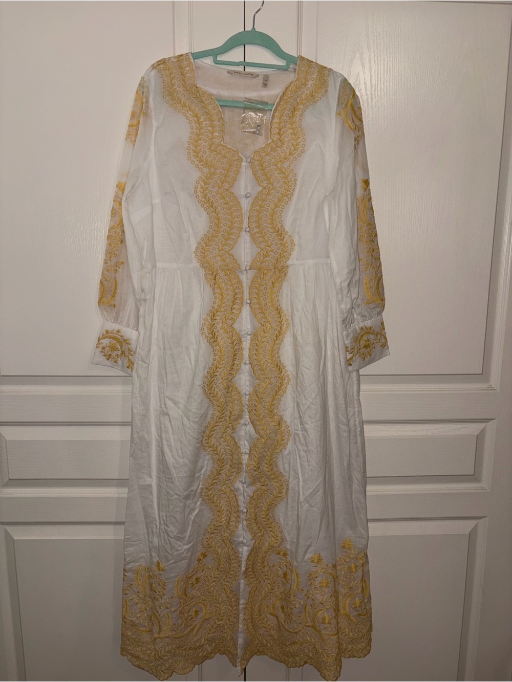 SOFT SURROUNDINGS EMBROIDERED MAXI/DUSTER size 16 NWOT - Picture 3 of 8